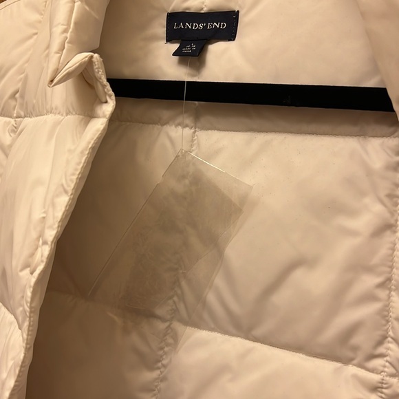 Lands’ End Down Vest White Box Vest With Pockets Size L/14-16 - Picture 8 of 12